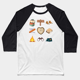 Camping Lover Baseball T-Shirt